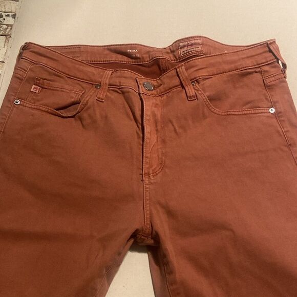 Ag Adriano Goldschmied Prima cigarette leg dusty rose jeans size 29 - Picture 2 of 11